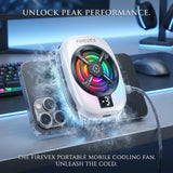 FireVex Portable Mobile Cooling Fan – Adjustable Phone Radiator